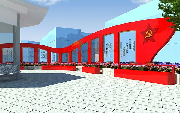 红色主题文化公园广场设计