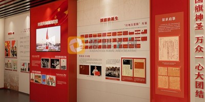 红色主题纪念展馆中，经典设计元素有哪些？